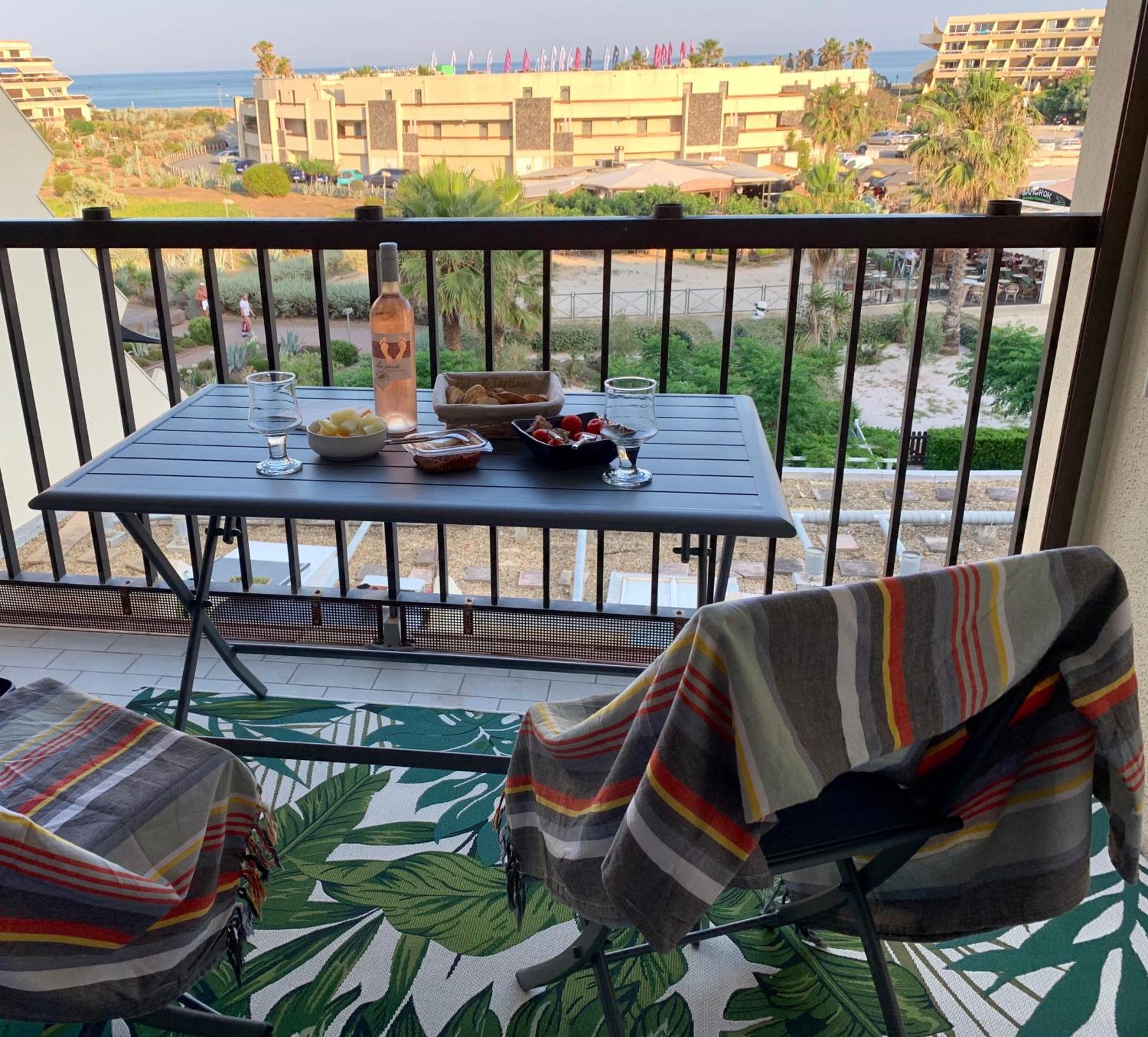 BAGATELLE NATURISTE HELIOPOLIS clim ascenseur vue mer parking privé Agde Buitenkant foto